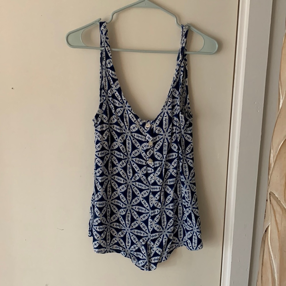 Show me your mumu blue floral romper